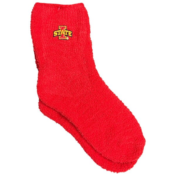 TCK Women's I-State Cardinal Fuzzy Socks